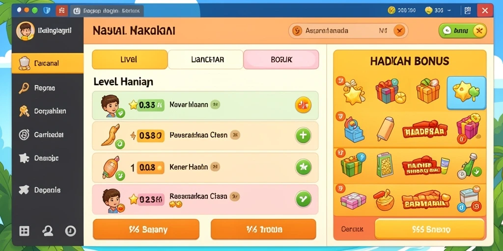 Level menarik dengan tantangan seru yang menanti.